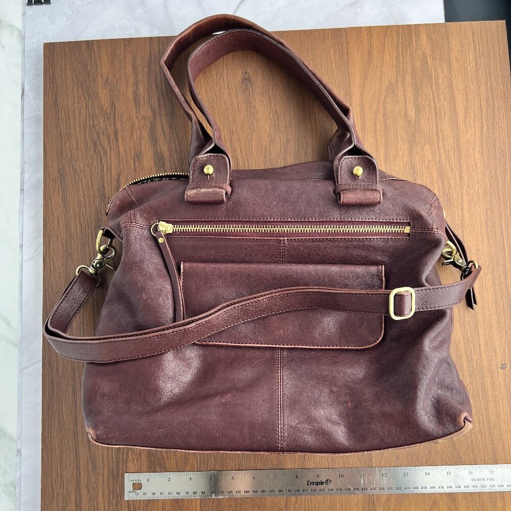 Sorial Mahogany Over Shoulder Overnight Bag
